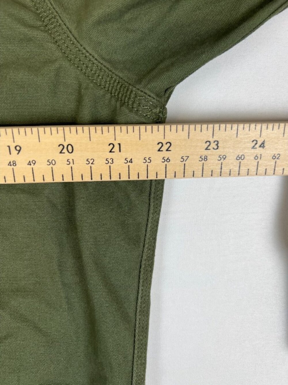 Carhartt Women L Rugged Flex Olive Green Canvas Bomber Full Zip Jacket OJ2524-W - Picture 9 of 10